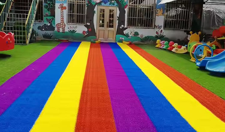 Rainbow Colorful Turf
