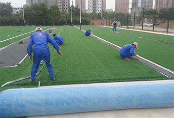 Laying the Turf